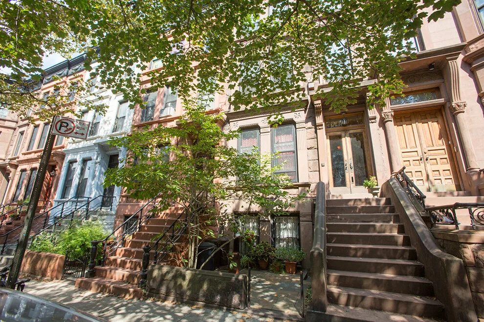 Brownstones on Garfield Place in Park Slope Brooklyn