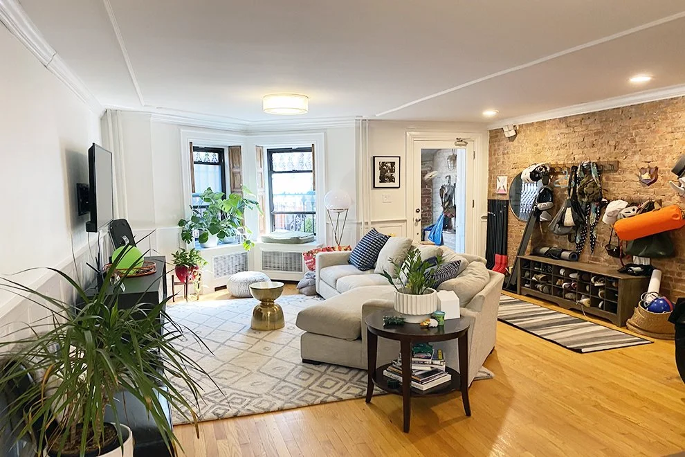 living room at 773 Union Street in Park Slope, Brooklyn