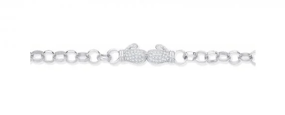 Sterling Silver BabyBoxing-Glove Belcher Bracelet