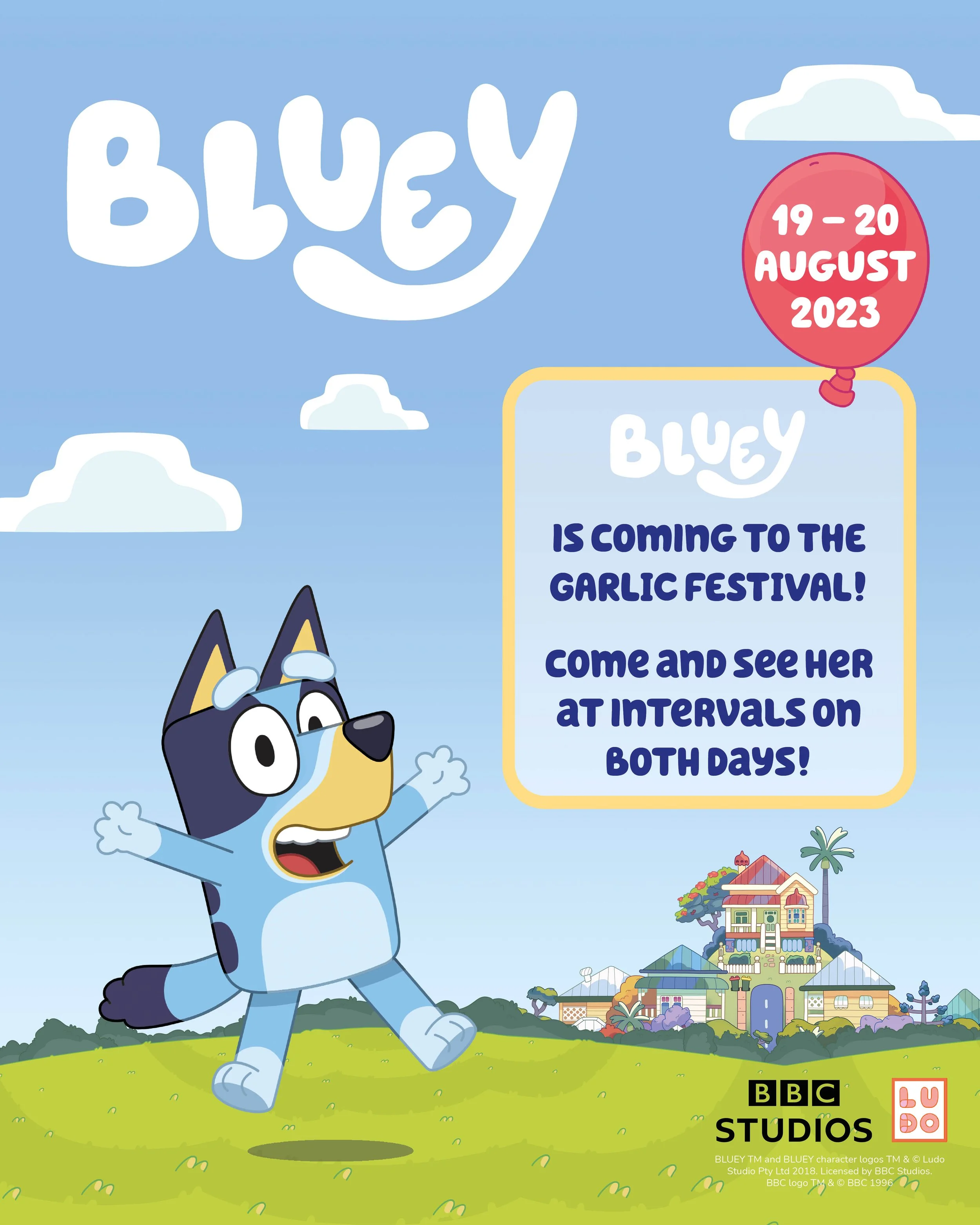 Bluey is coming to the Isle of Wight Garlic Festival! — The Isle of