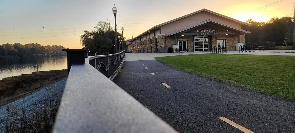 Tuscaloosa River Market event venue overlooking the Black Warrior River in Tuscaloosa Alabama