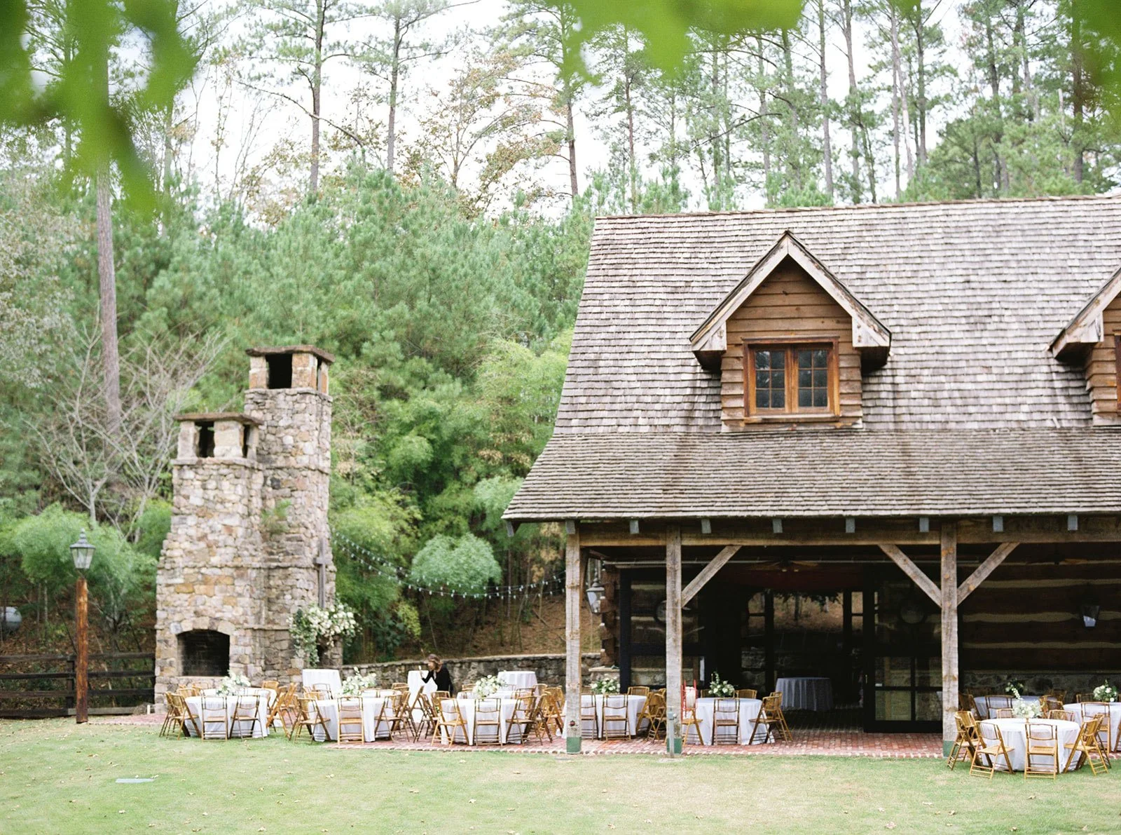 Swan Lake Stables wedding venue near Birmingham Alabama with Cahaba River views, open pasture, and outdoor ceremony space