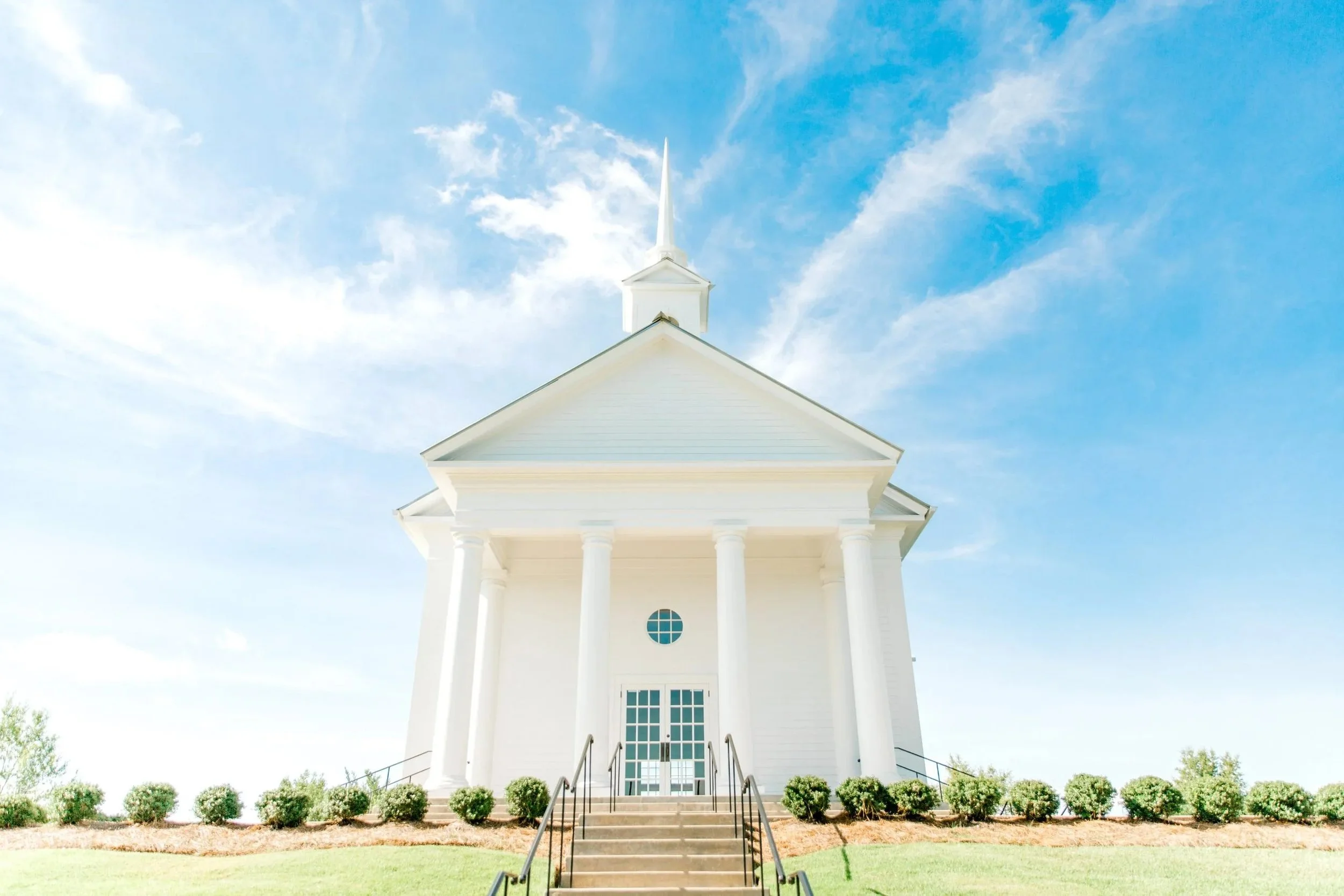 The Chapel at The Waters overlooking Lake Cameron in Pike Road, Alabama wedding venue.
