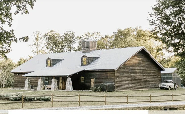 The Barn at Shady Lane rustic wedding venue with scenic grounds in Birmingham Alabama