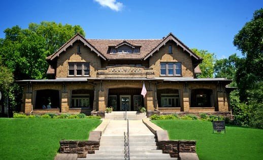 Clubhouse on Highland historic event venue featuring craftsman style architecture.