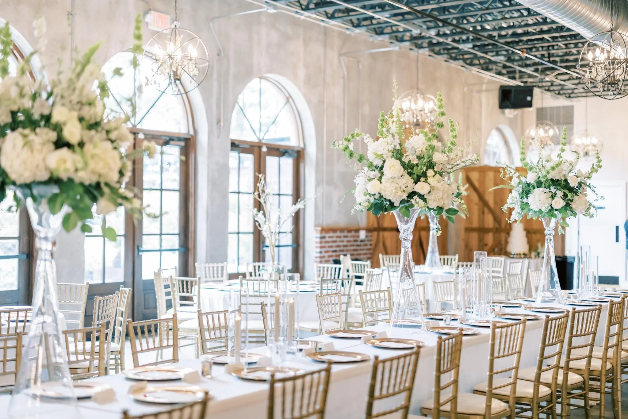 Elegant event space at Park Crest Event Facility with panoramic views in Hoover, Alabama.