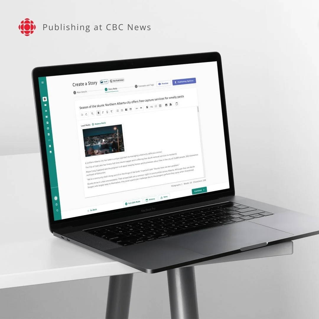 Product design at CBC News