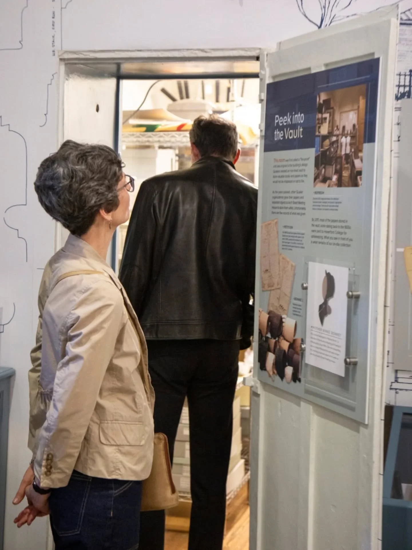 Did you know that there's a secret vault in the lobby of Arch Street Meeting House? 🔍

During the meetinghouse's construction in 1804, a "fireproof vault" was built to protect the important records and items of Pennsylvania's growing Quake