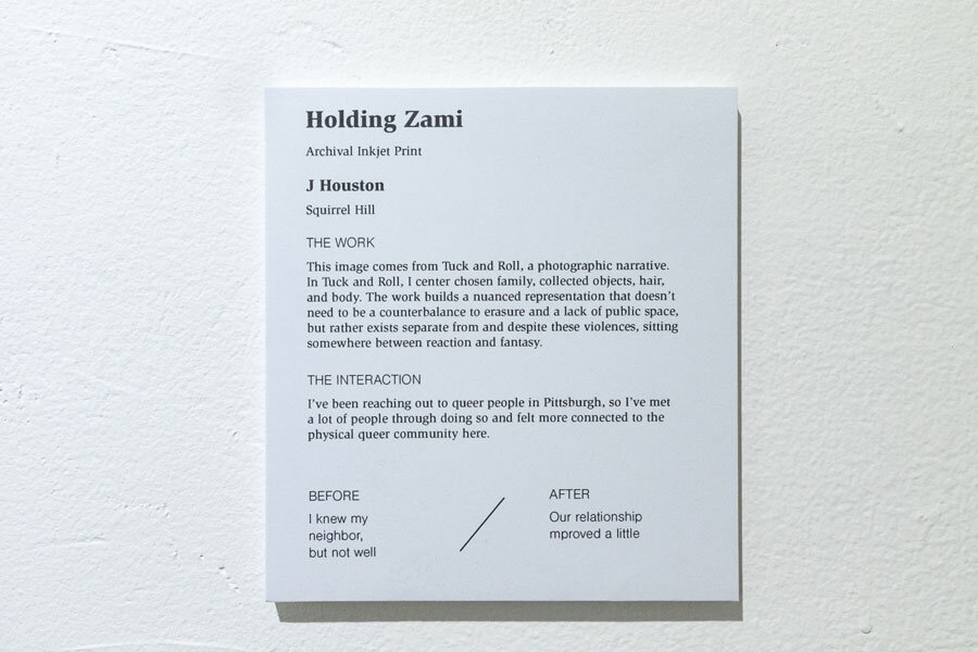 Wall label text for Holding Zami
