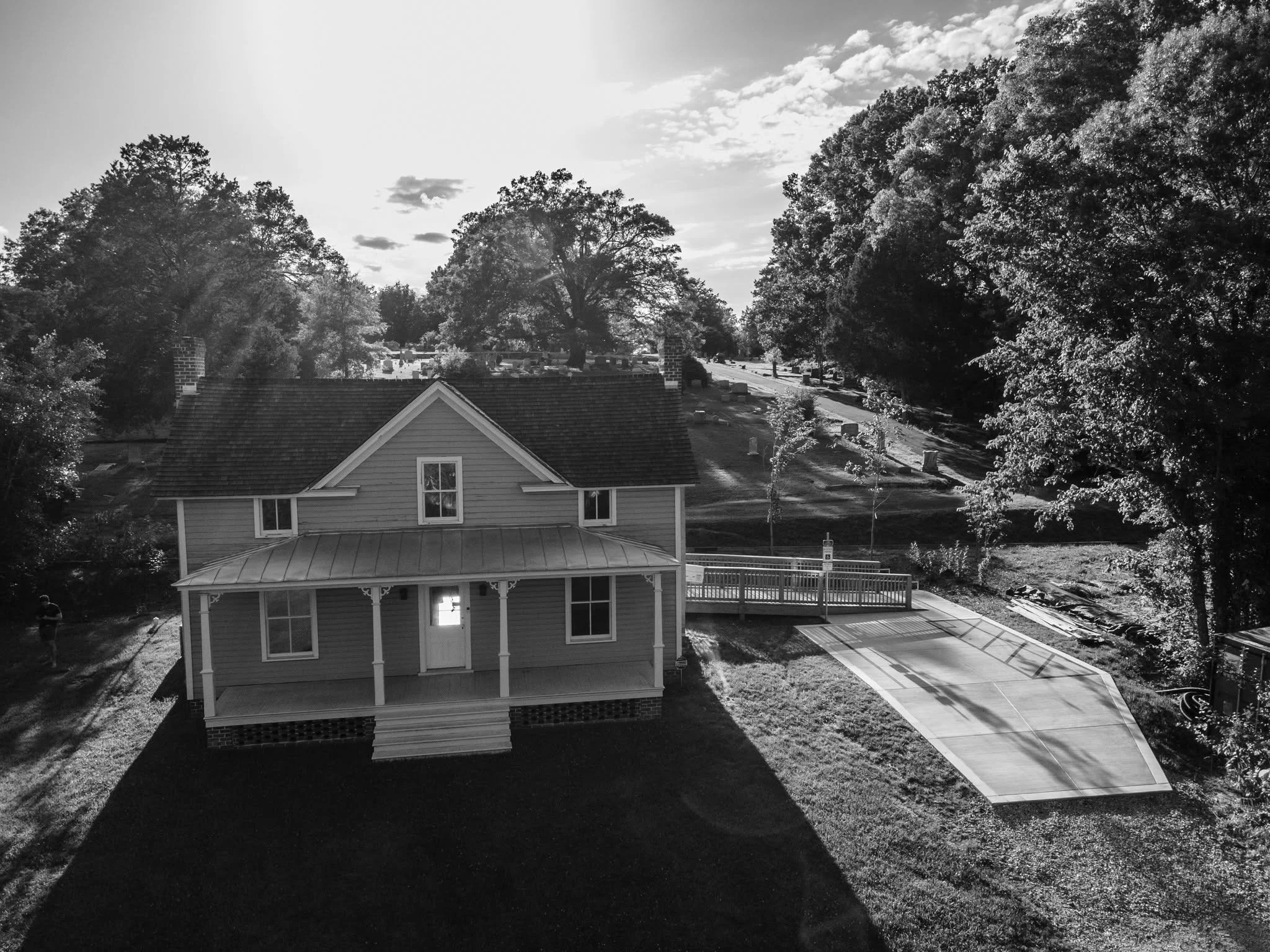 "Every Christmas we would cut down our own small tree from the hillside near our house, but the big treat of the day was the huge Christmas tree at Great-uncle Richard's. Long before dawn on Christmas morning, we would be awakened by a troop of 