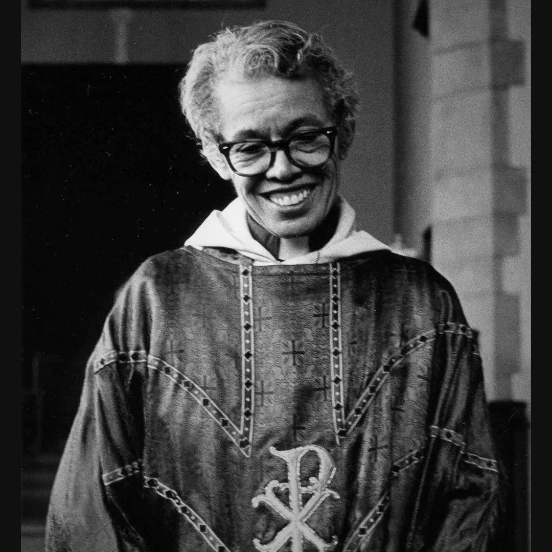 On February 13, 1977, Rev. Dr. Pauli Murray made history by celebrating her first Eucharist at Chapel of the Cross in Chapel Hill, NC. Rev. Murray became the first Black woman to be ordained to the Episcopal priesthood and the first woman to celebrat