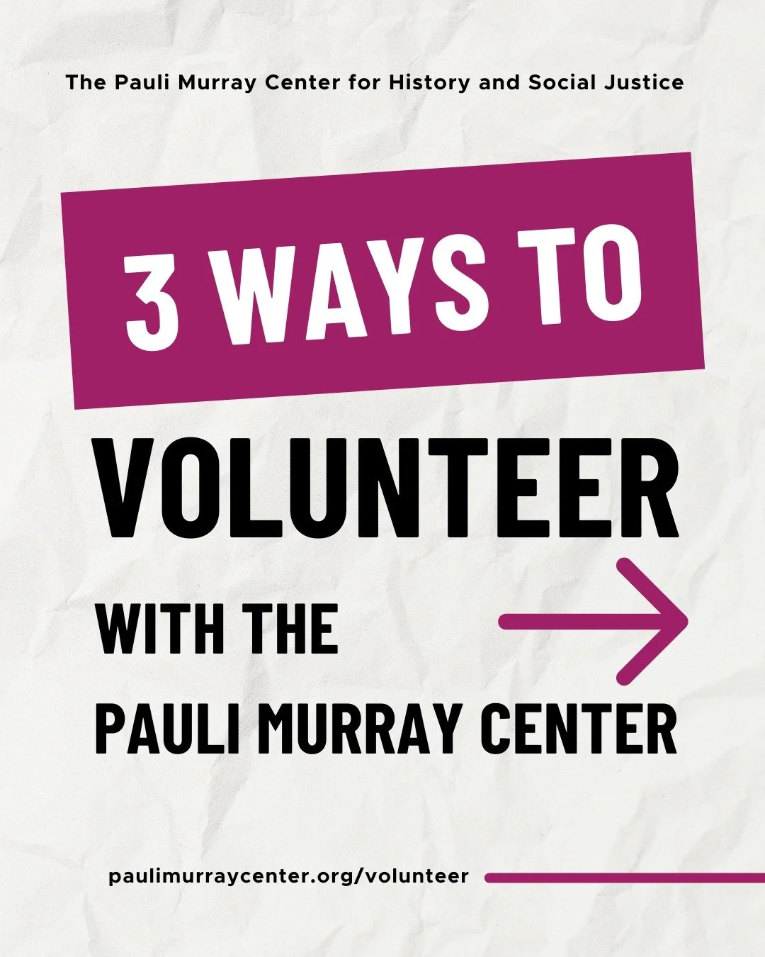 Are you looking for more ways to volunteer, build community, and invest in movements you believe in? We'd love to welcome you as a volunteer at the Pauli Murray Center! 
🔗 More details and ways to volunteer at paulimurraycenter.org/volunteer