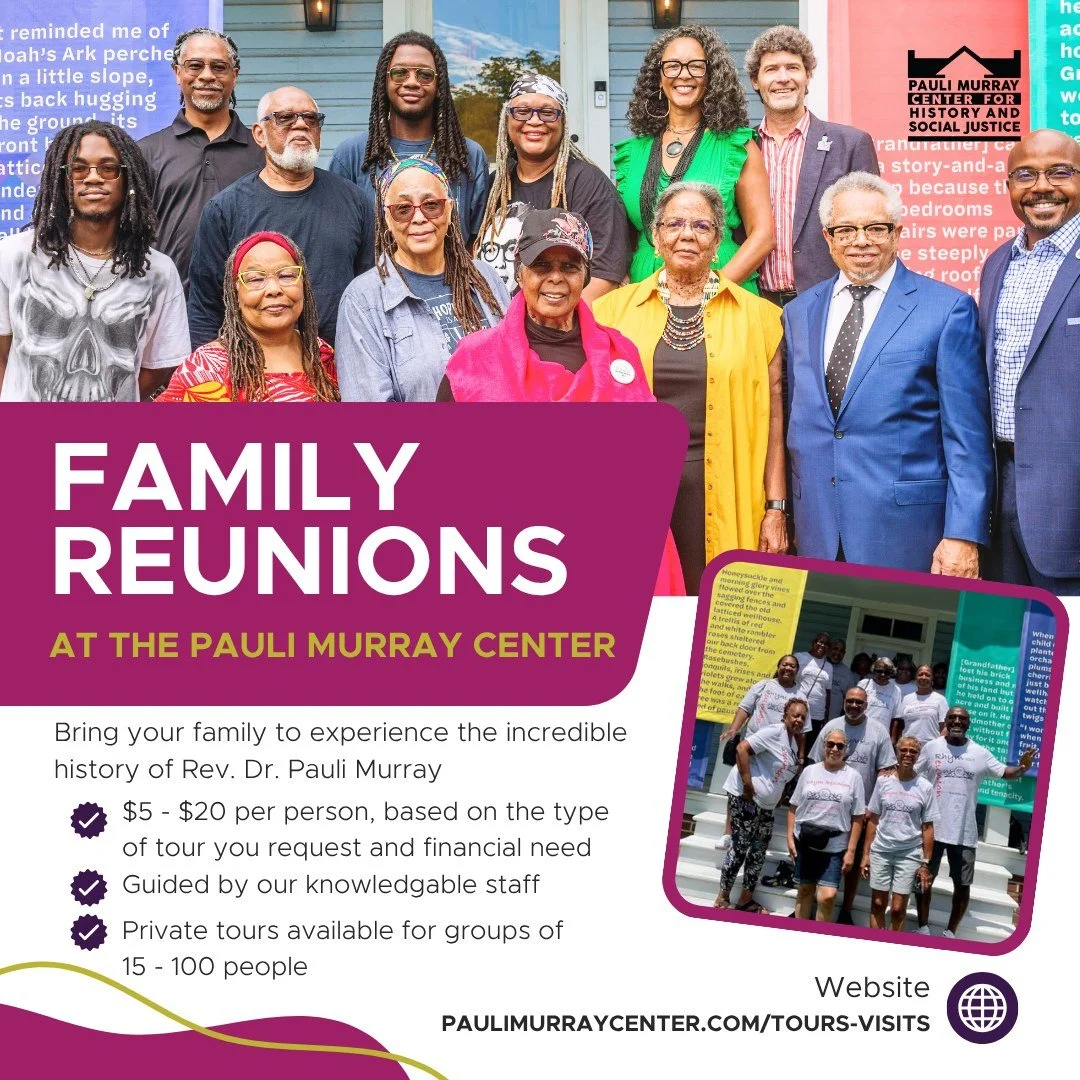 Are you planning a family reunion in Durham this summer? Consider bringing your family to visit Rev. Dr. Murray's childhood home! 🏠

Our private tour dates are filling up fast for summer 2026 (especially weekends!) and we'd love to welcome your fami