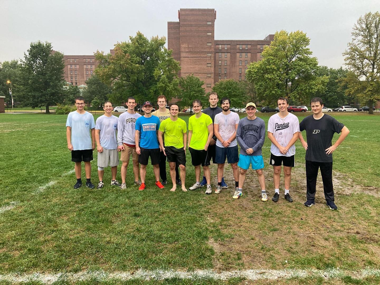 In spite of the rainy weather, our ULu flag football team showed their enthusiastic support of the first Christian Sports League organized by the @boilercatholics! We won one and lost one, and a great time was had by all! Thanks to the Boiler Catholi