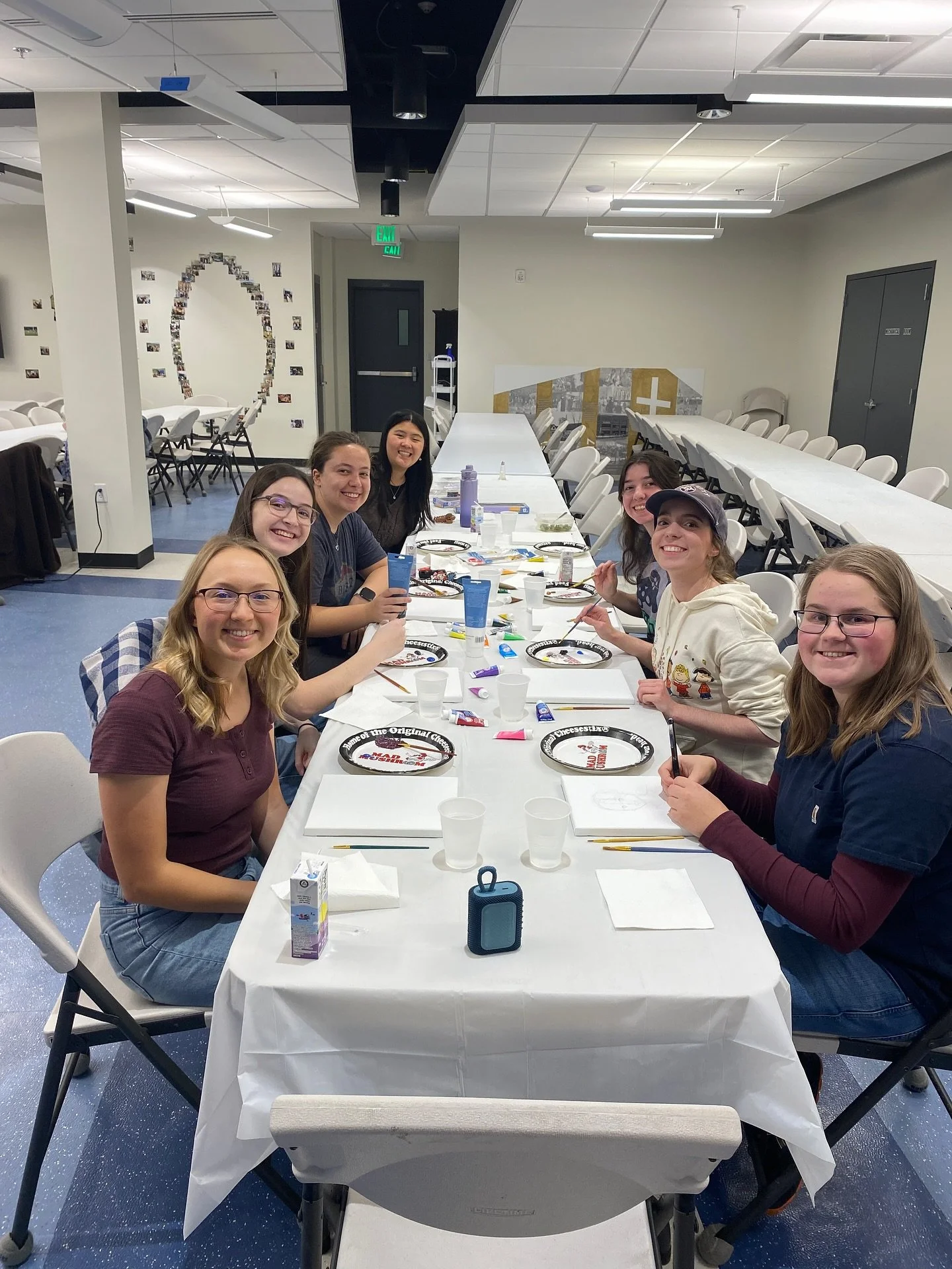 The ULu Gals&rsquo; &ldquo;Paint-a-friend&rdquo; night last week was a success! Everyone was encouraged to paint the girl sitting across from them and we think it turned out great! Thank you to Ella Hildebrand and Erin Bienz for organizing another fu