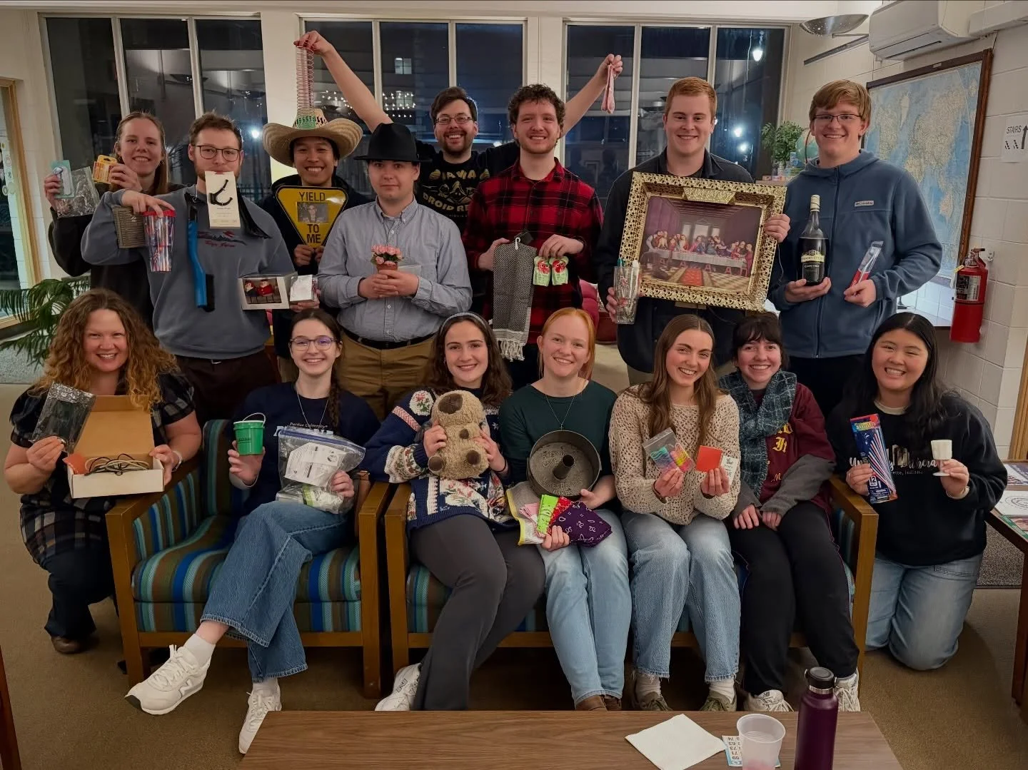 Thank you to the wonderful friends in Christ at @uniluchampaign who graciously invited us to their White Elephant Bingo &amp; Saturday brunch this weekend! We had a blast playing games, winning prizes, singing and praying at Compline together, and ge