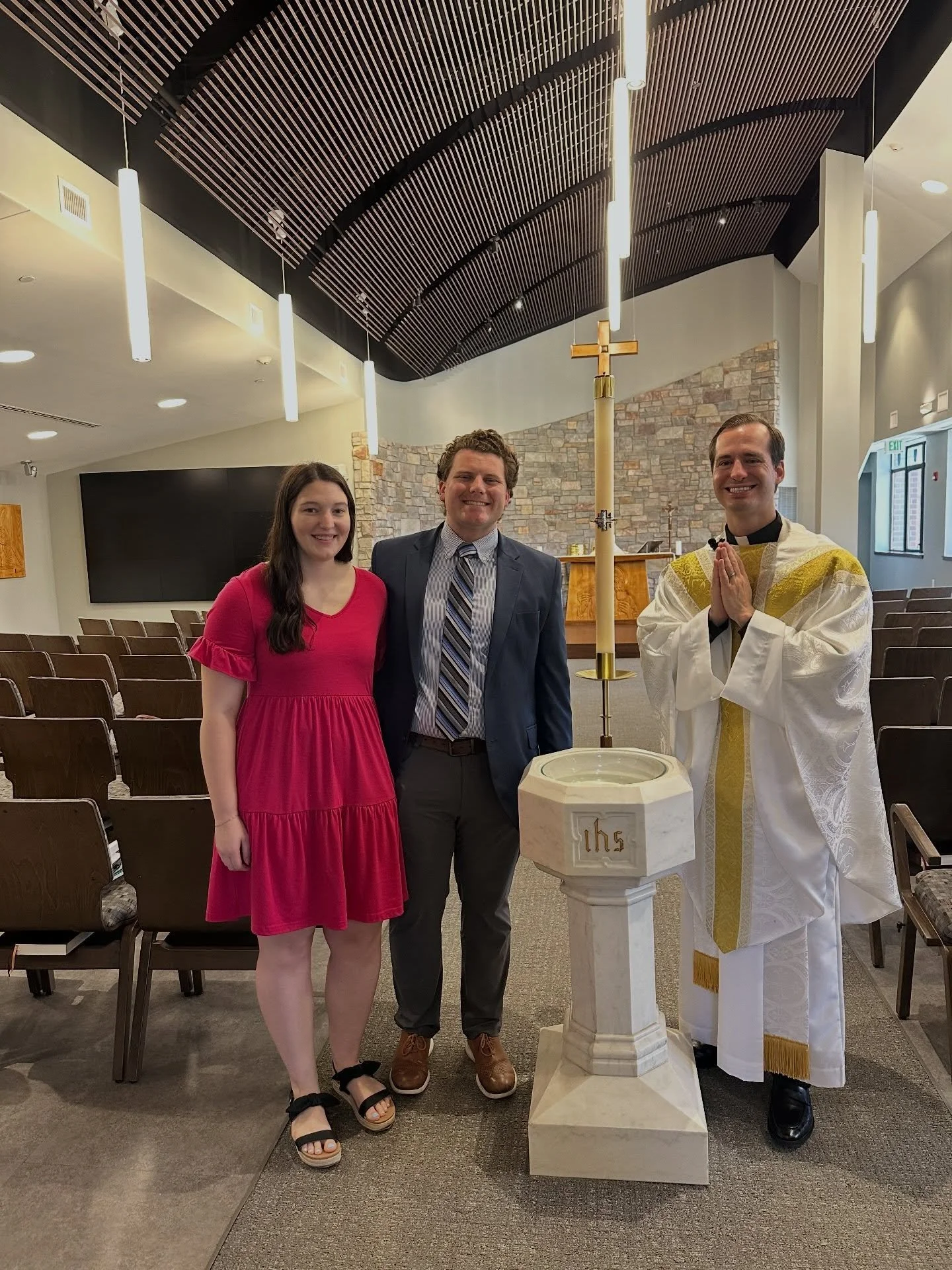 Our church family rejoices as we announce that Jack &amp; Bethany Henderson were baptized into Christ on Sunday, April 19th at University Lutheran!

Thanks be to God that He has marked them as one redeemed by Christ the crucified! We welcome Jack &am