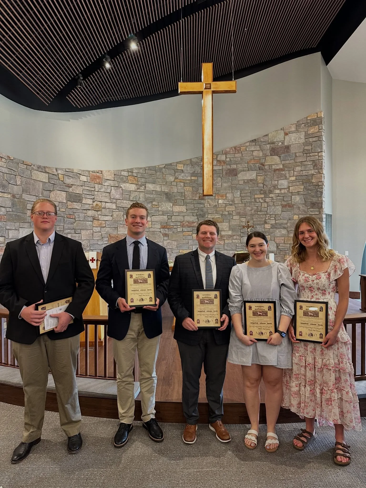 On Sunday, 5 new members were welcomed into our church through the Rite of Holy Confirmation! We joyfully rejoice with our new members as they come to partake in the Holy Supper at the Lord&rsquo;s table and as part of our church body! 

Please welco