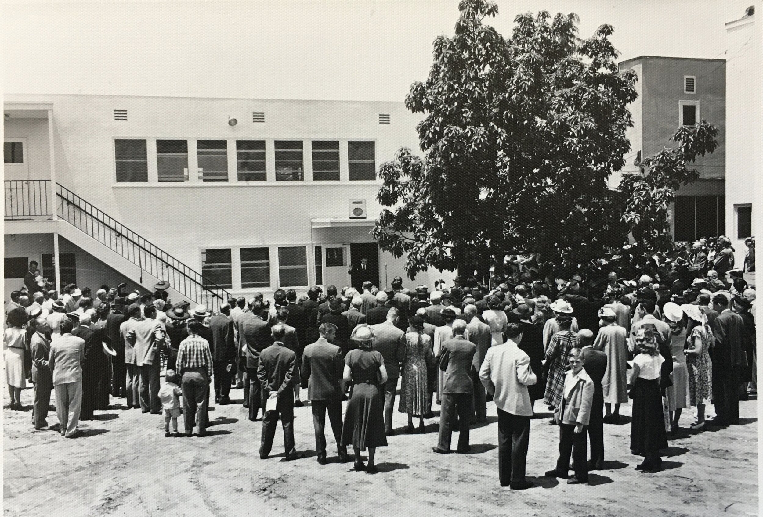 Dedication of the completed "Sunshine Hall"