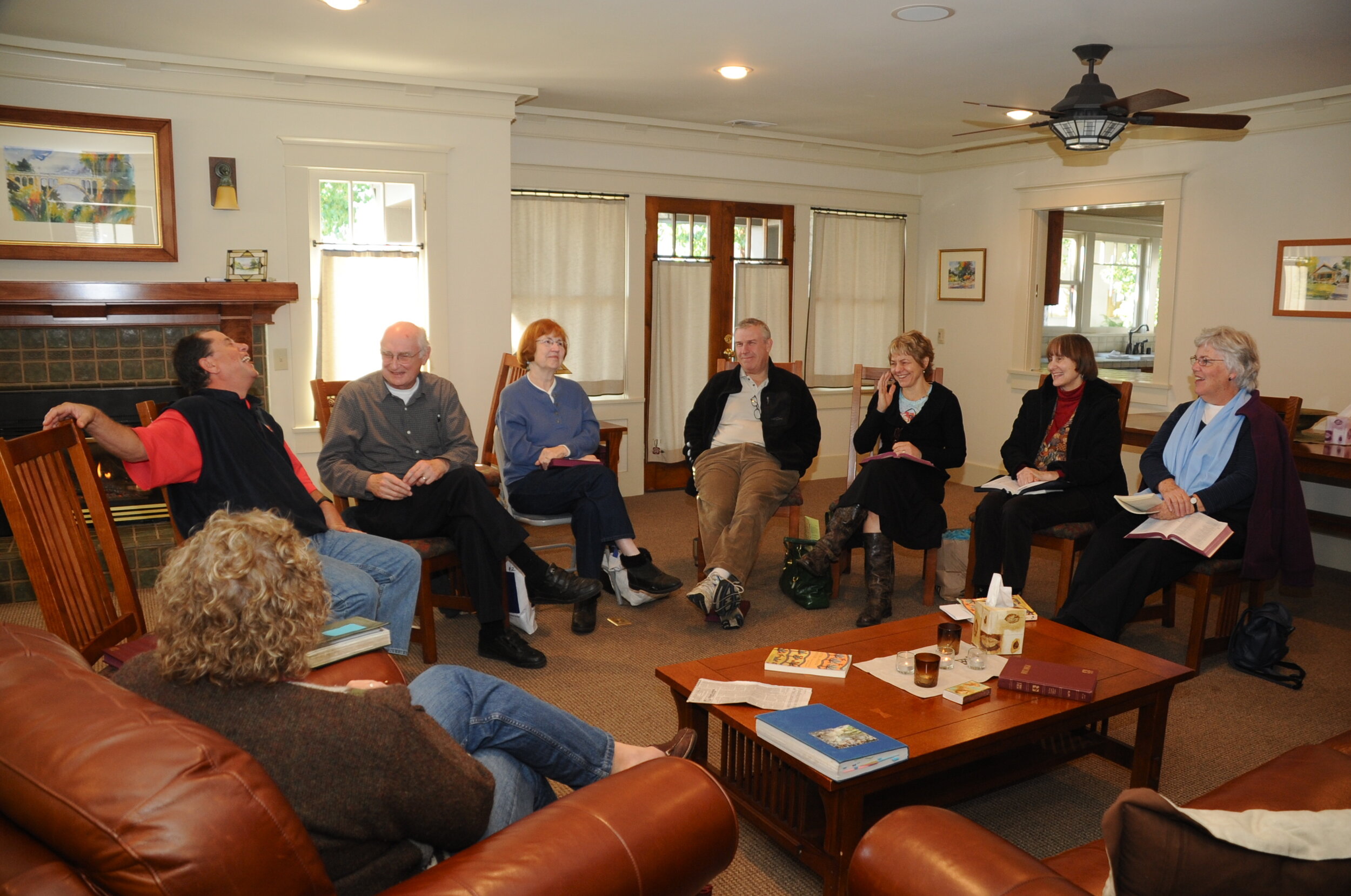 Group meeting in Corner House, ~ 2010