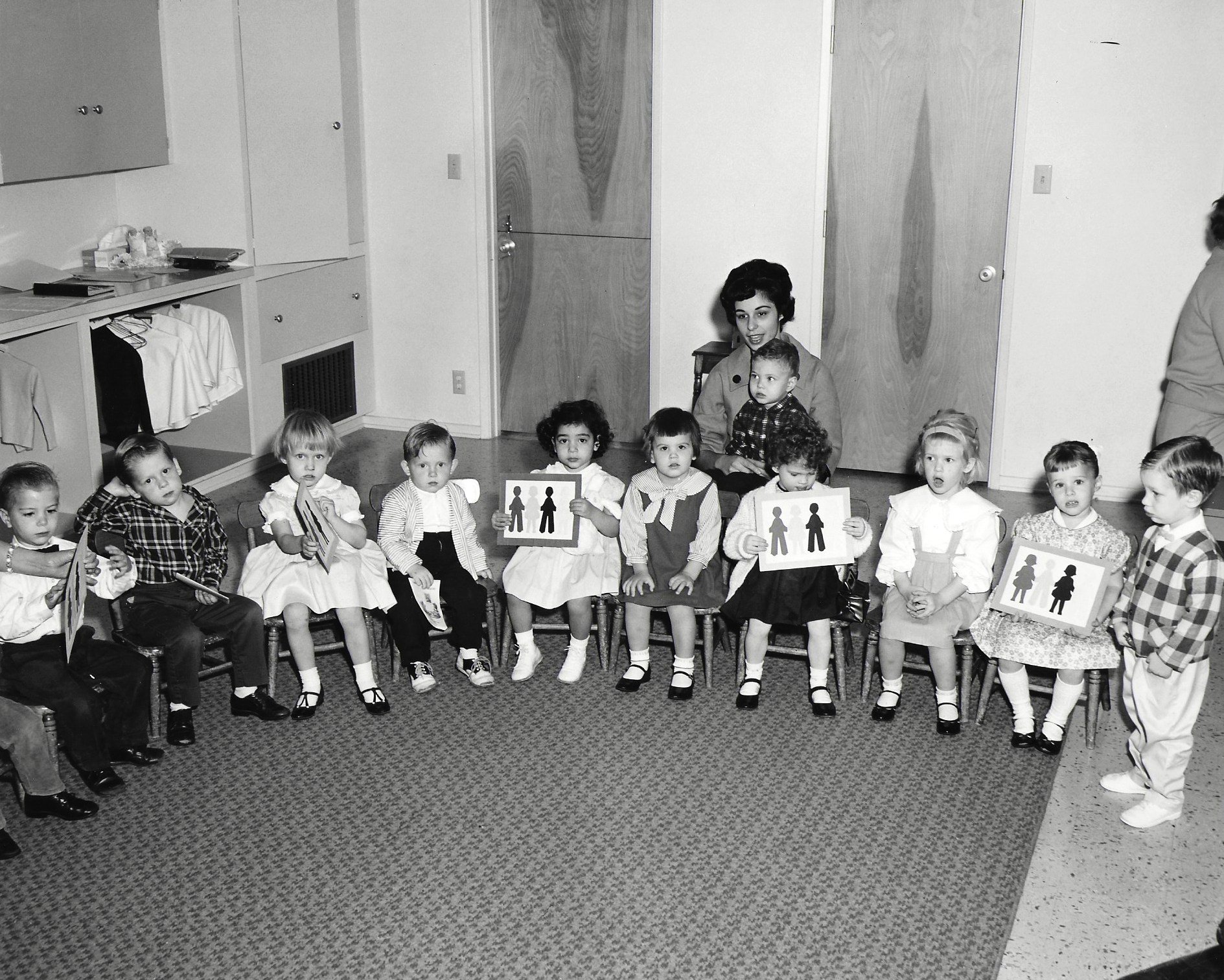 Rose Tahmisian (?) and kids, 1950s?
