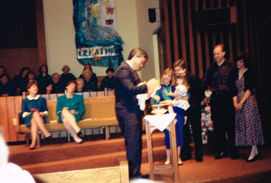 Infant baptism ~ 1995 (photo from J. Maljian)