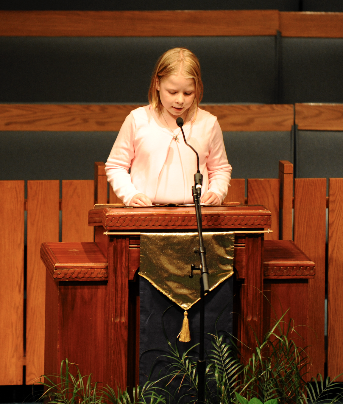Sarah Annes reading Scripture, 2010