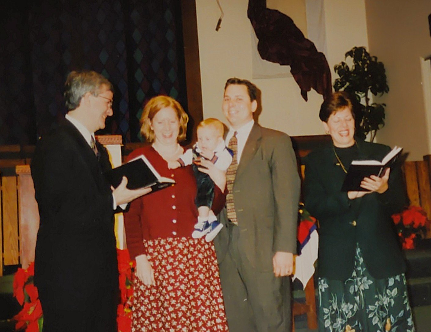Infant dedication ~ 1998 (photo from K. Annes)