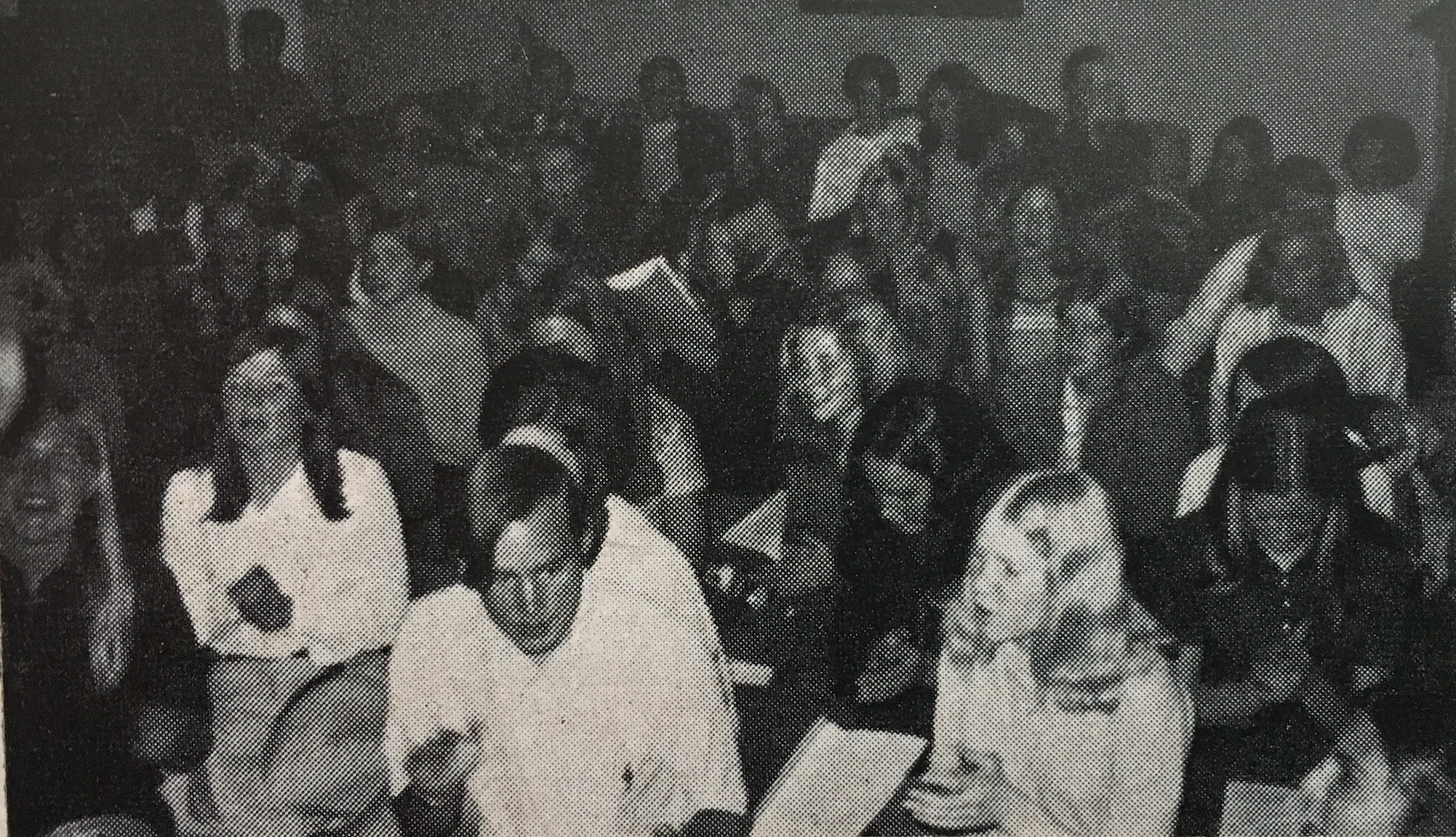 Campus Club singing, 1967