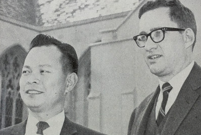 Albert Lowe &amp; Pastor Paul Larsen, 1968