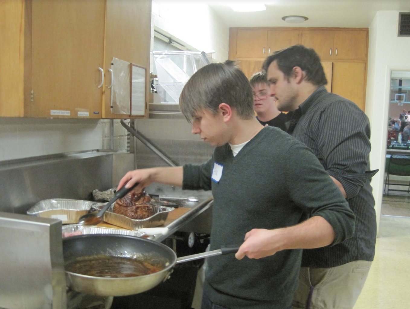 Youth serving at Bad Weather Shelter, 2014