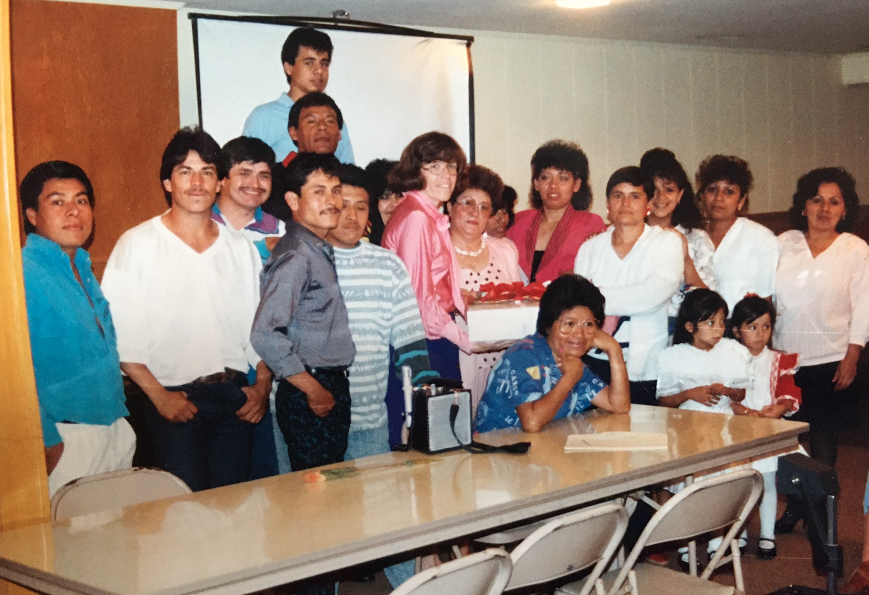 Ellen Herring and ESL students, 1990