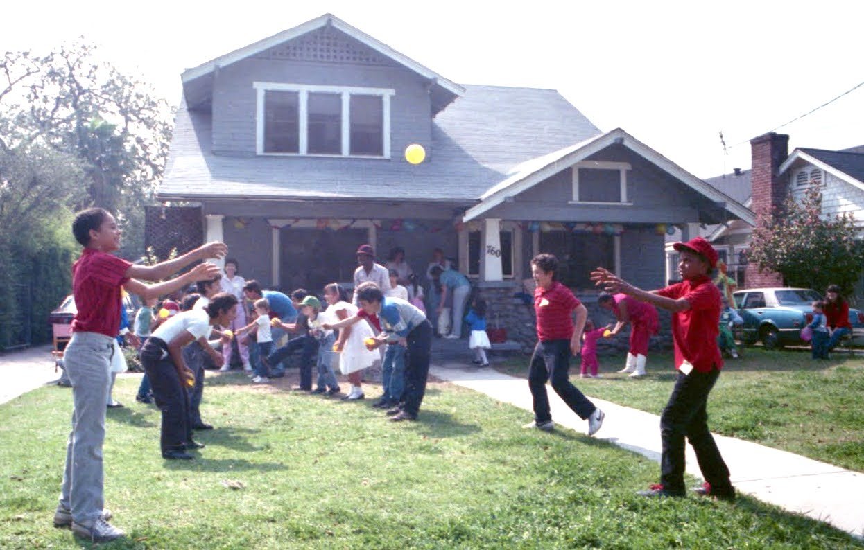 Birthday party/neighborhood outreach, 1988