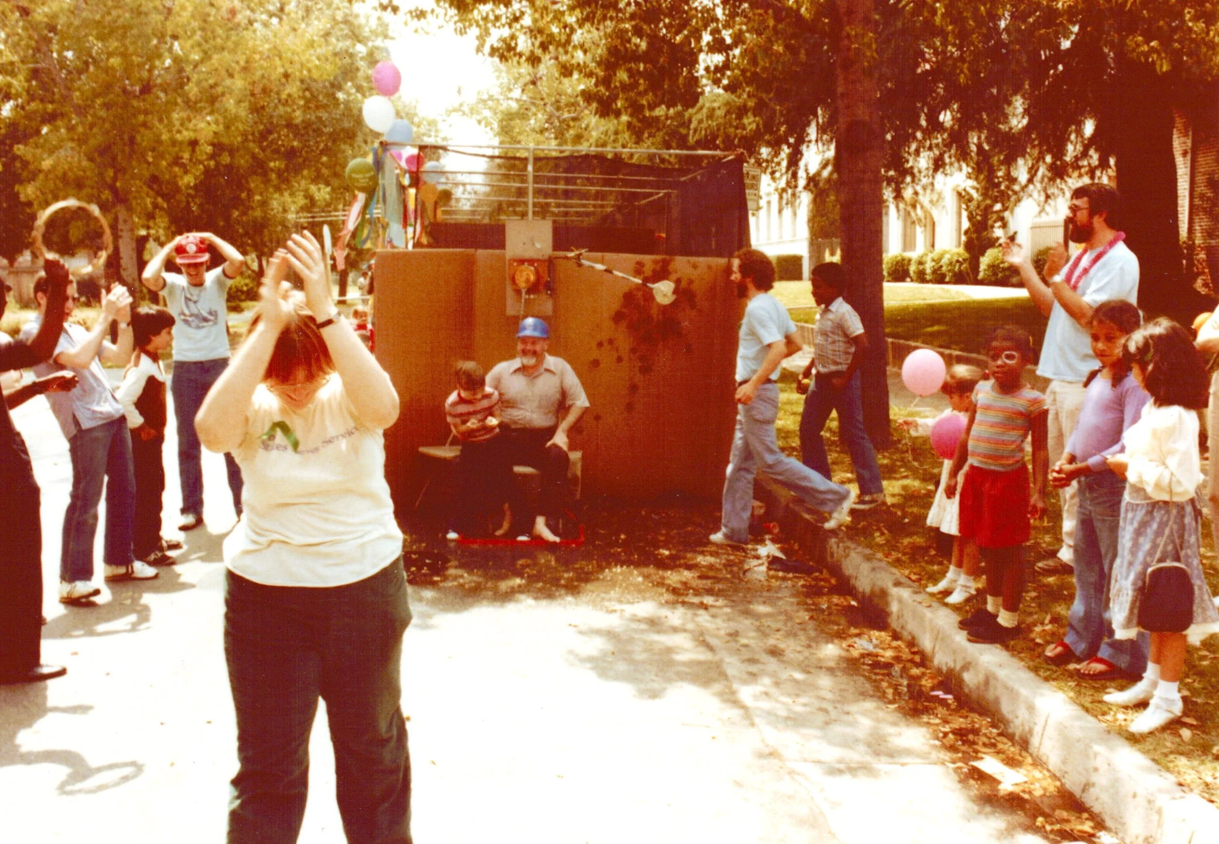 Pastor Bray targeted, street fair outreach, early 1980s