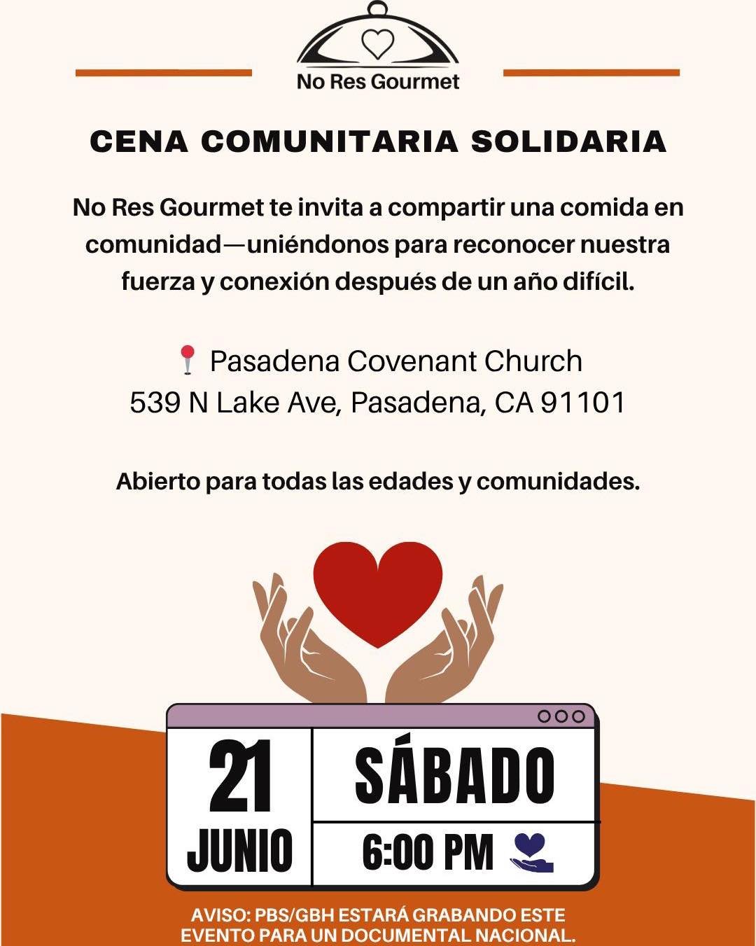 Our lesser known but probably largest ministry- our property. Providing a space for incredible people doing beautiful things. 

This weekend PasCov will be hosting No Res Gourmet once again as they distribute food to our neighbors and families affect