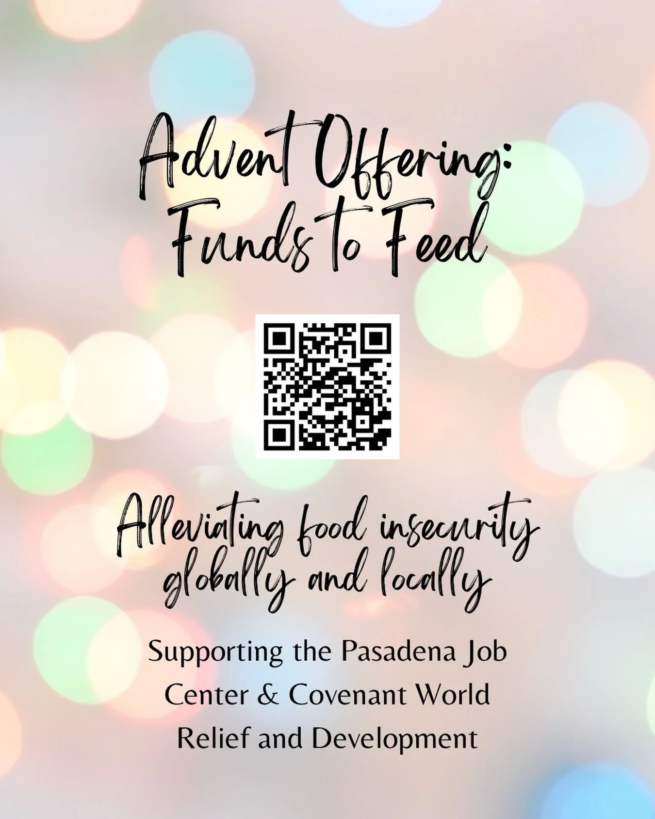 Join us this Advent as we raise funds to support @manoamanosolidaridad and @covworldreliefanddevelopment. Read more at the Funds to Feed link in our bio. #drawntolove #bettertogether #pascovlove
