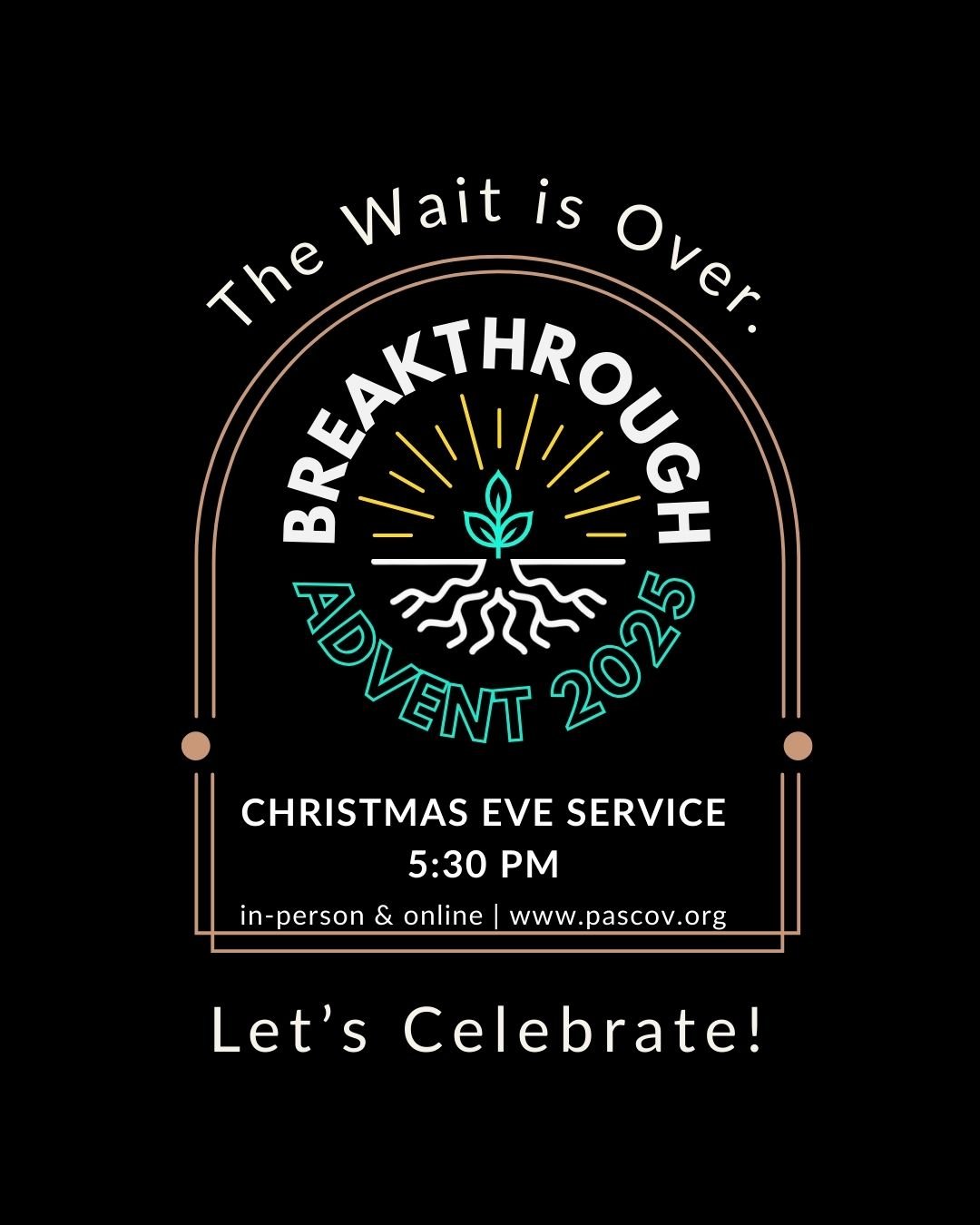 This Christmas Eve at 5:30pm, we get to celebrate our God who became flesh and moved into our neighborhood, experiencing our joys and sadness, celebrating and lamenting with us in solidarity, and inviting us to experience God's kingdom in our midst. 