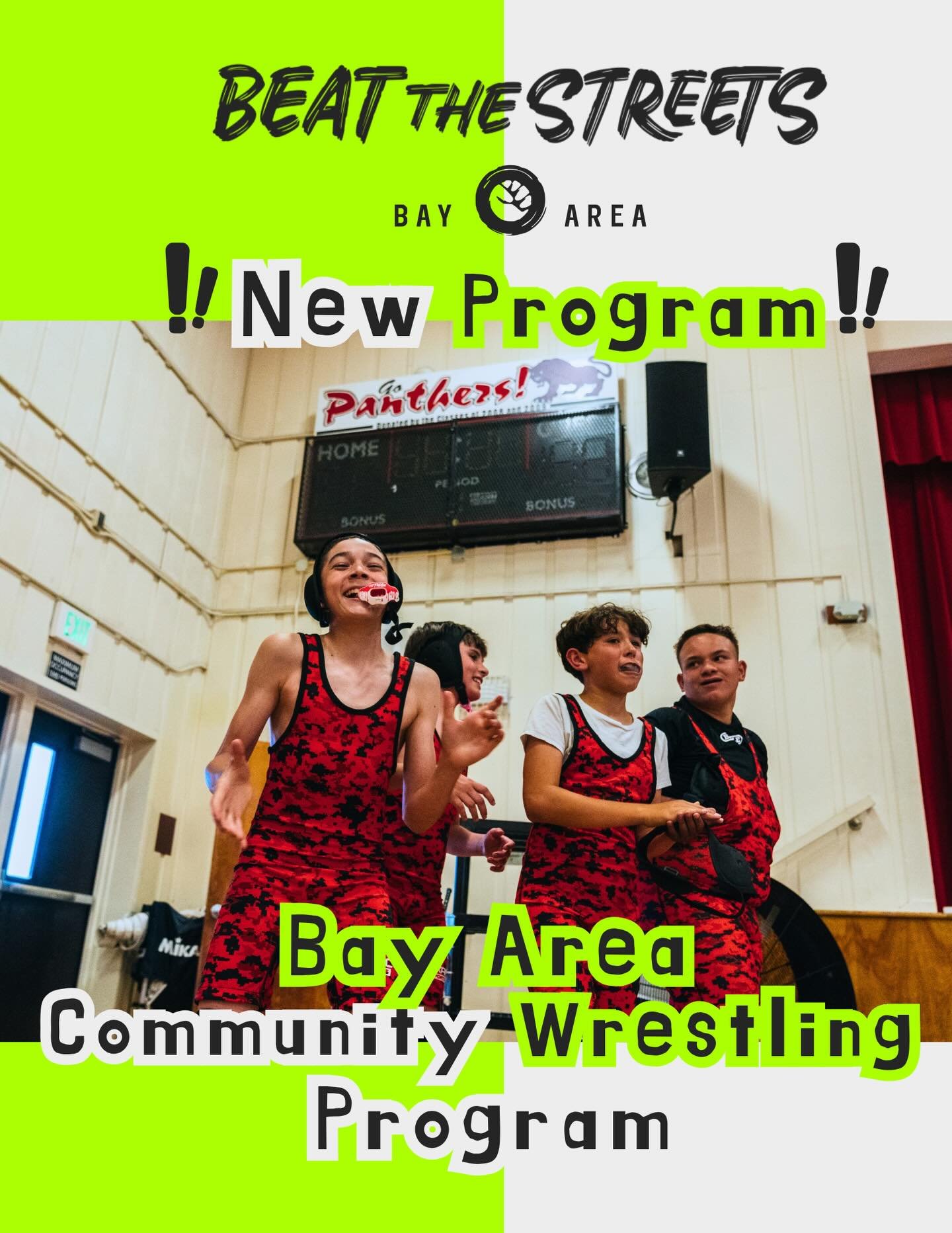 Two new Beat the Streets Bay Area community programs are launching this month! 

Our programs are free for girls and boys ages 5&ndash;18, offering a space to learn wrestling, build confidence, improve fitness, and be part of a supportive community l
