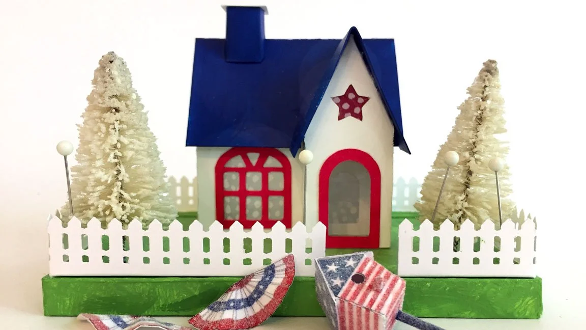 How To Build a Cardboard Putz House Base