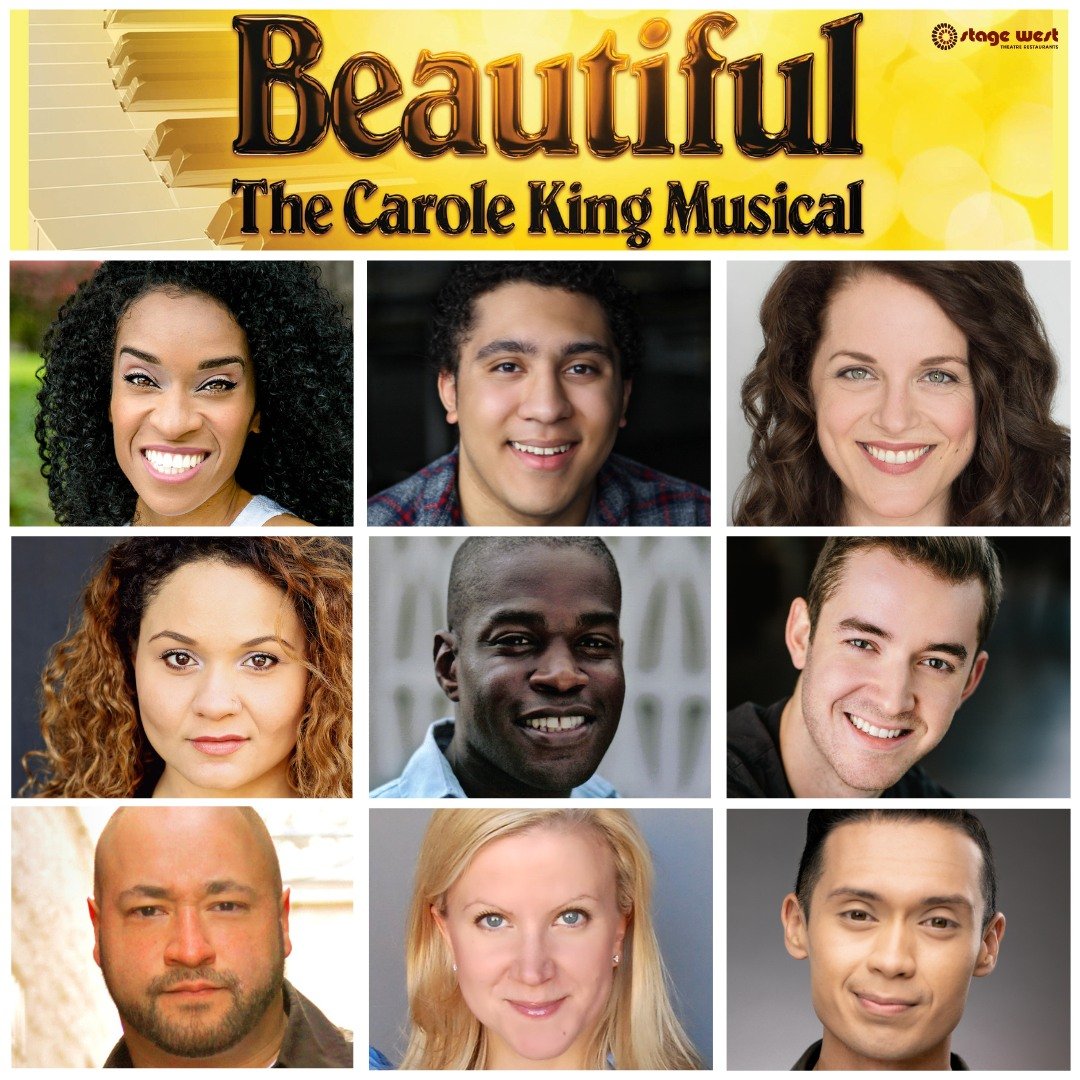 The inspiring true story of Carole King, Beautiful opens tonight at @stagewestcalgary. Wishing a Happy Opening to our very own Amanda De Freitas, Ben Faulknor, Kaylee Harwood, Clea McCaffrey, Kennith Overbey, Sayer Roberts, Lee Siegel, Dayna Tekatch 