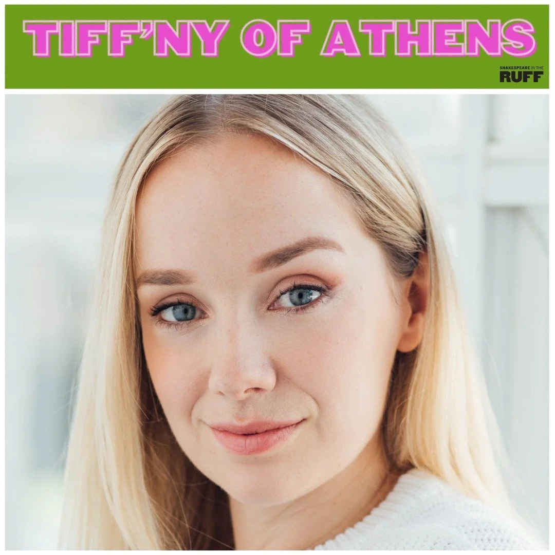 A comic adaption of Timon of Athens, @shakespeareruff's Tiff'ny of Athens opens today at Withrow Park! Happy Opening to our very own Lucy Hill!