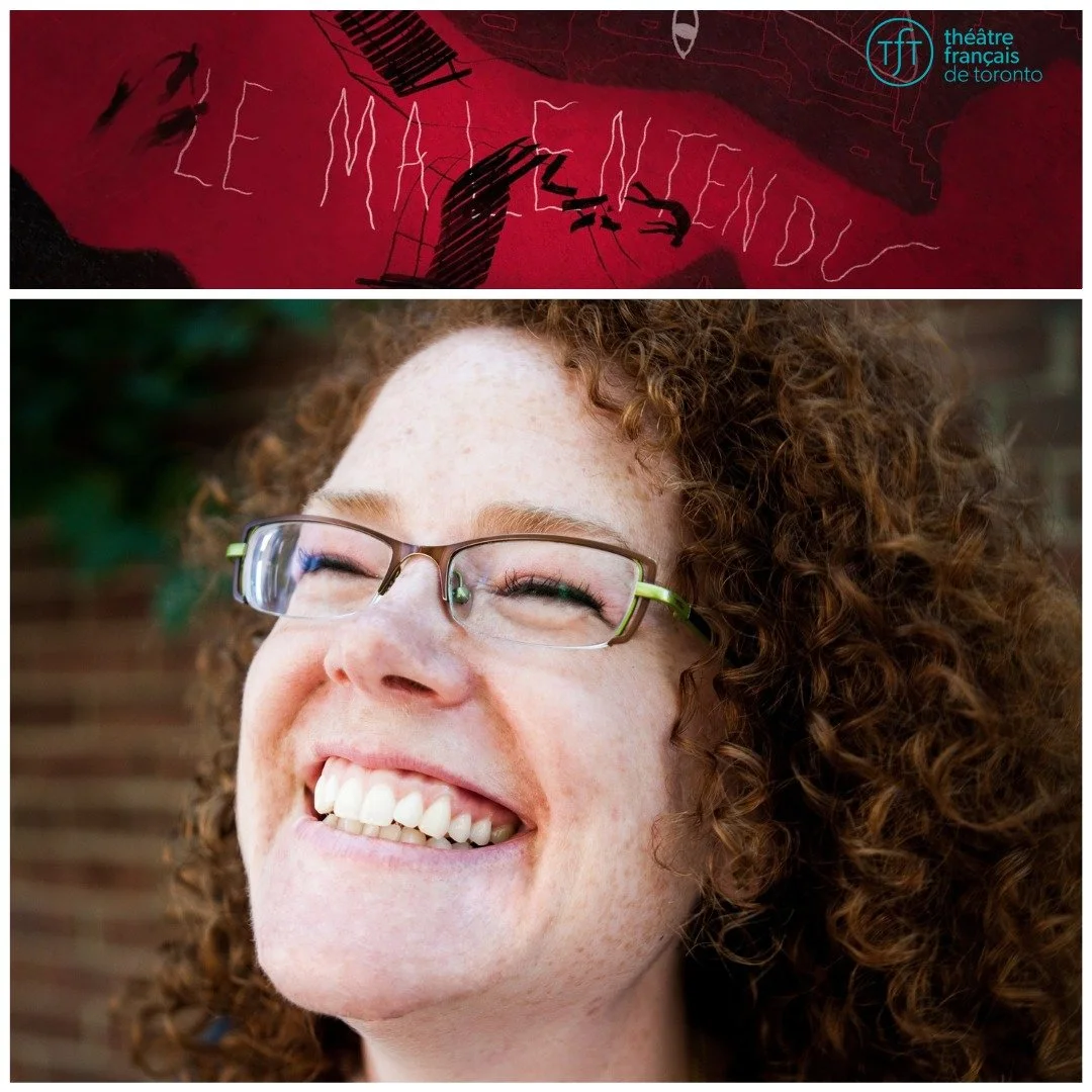 With costume and prop design by our very own Melanie McNeill, @theatrefrancais's Le malentendu opens today at @thetheatrecentre. Congratulations Melanie! Wishing you a very Happy Opening!