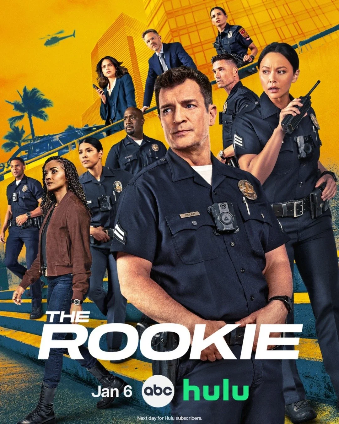 Are you ready to dive back into the calls, the crimes and the chaos? Season 8 of @therookieabc premiere's today on @abc and is available to stream on @hulu (@cravecanada in Canada). We are so excited for our very own Melissa O'Neil! We can't wait to 