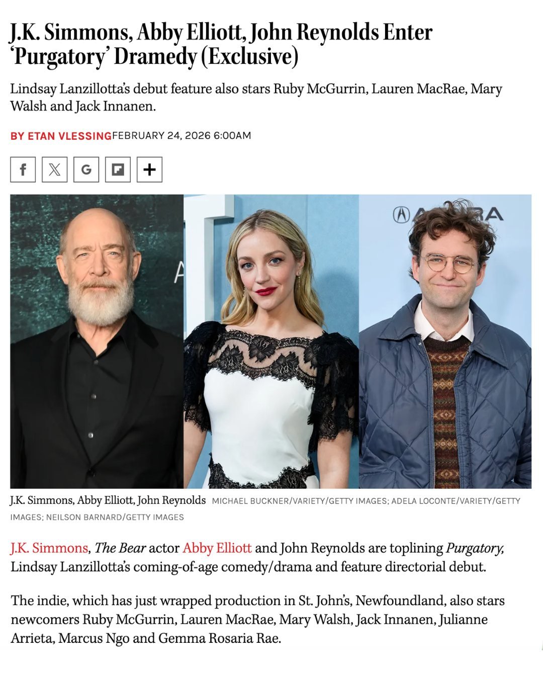 Just announced on @hollywoodreporter! Congratulations to our own Marcus Ngo, who just wrapped his first booking; shooting a supporting role opposite JK Simmons and Abby Elliot in the much anticipated new feature, Purgatory! We can't wait to see you o