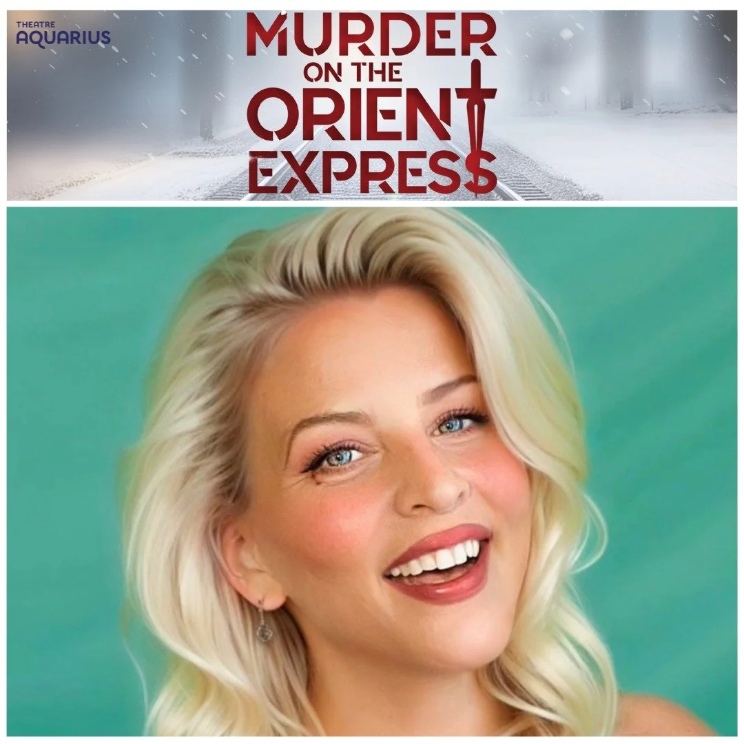 Trapped on a train. Surrounded by strangers. A murderer is masked. Murder on the Orient Express opens today at @theatreaquarius. Happy Opening and congratulations to our very own Kristen Peace.