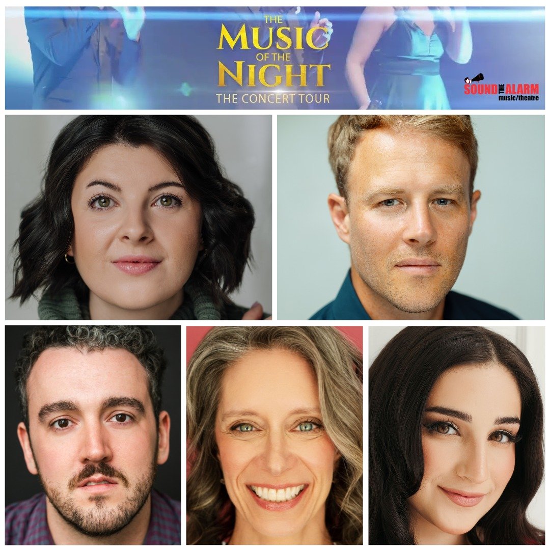 Touring across Southern Ontario and The Maritimes, @soundthealarmmt's Music of the Night The Concert Tour begins today with its first stop in Hamilton! Congratulations and a Happy Opening to our very own Georgia Bennett, Adam Fisher, Gabriel Macdonal