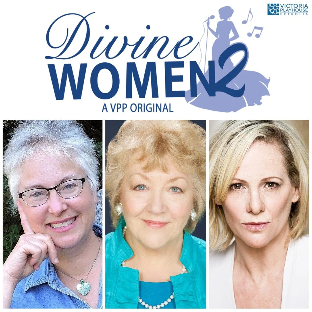 After audiences fell in love with @victoriaplayhousepetrolia's first original production, Divine Women 2 opens today! Congratulations to our very own Leslie Arden, Valerie Boyle and Marianne McCord! Happy Opening you three!