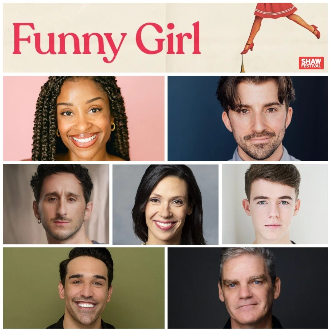 @shawfestival's production of Funny Girl opens tonight! Starring our very own Camille Eanga-Selenge, Daniel Greenberg, Lawrence Libor, Allison McCaughey, &Eacute;amon Stocks, Taurian Teelucksingh, and Shawn Wright, you don't wanna rain on this parade
