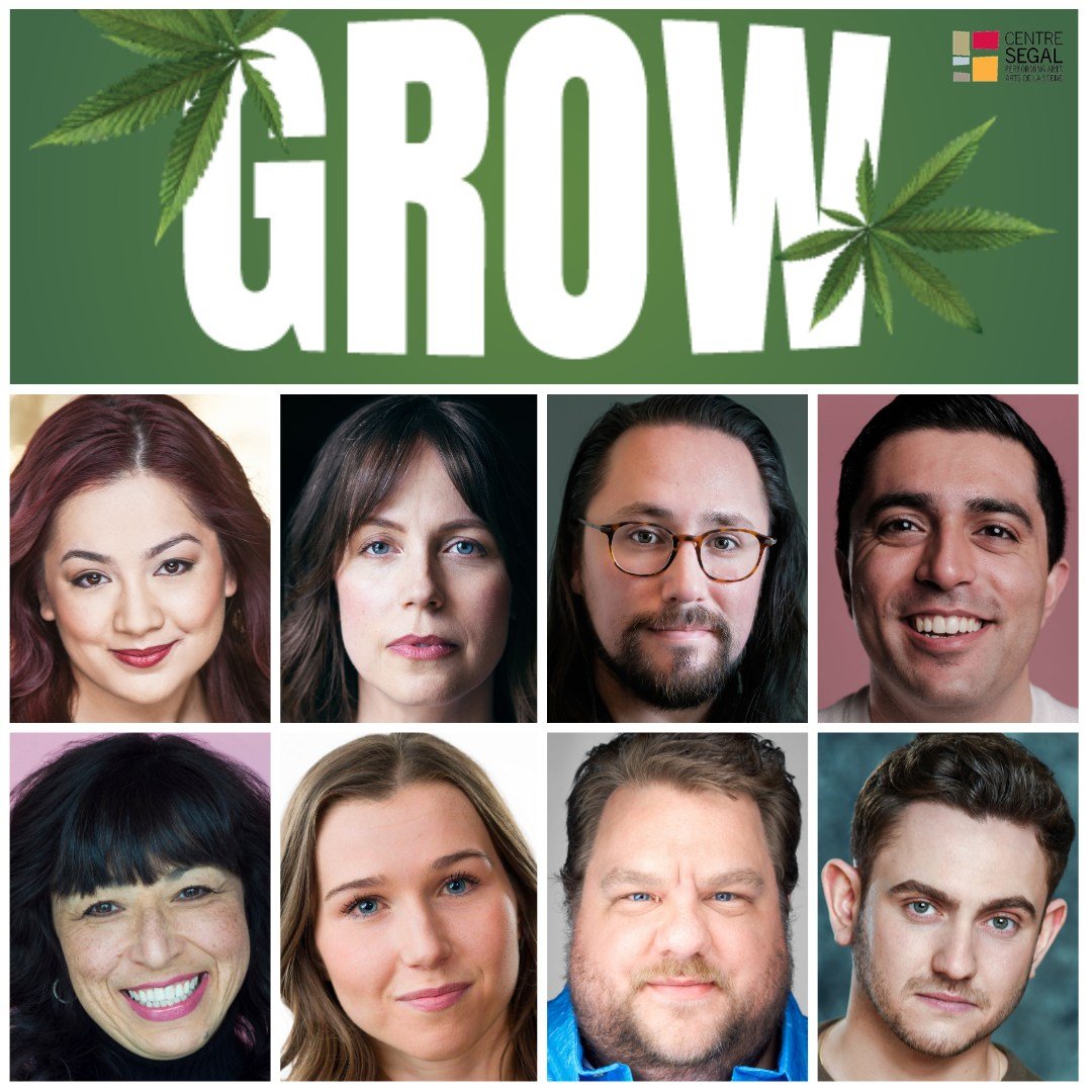 They're growing what?! Grow, the outrageously fun and big-hearted Canadian musical, premieres tonight at the @segalcentre! Congratulations to our very own Alicia Ault, Lauren Bowler, Jonathan Corkal-Astorga, Rohan Dhupar, Tracey Flye, Katie McMillan,