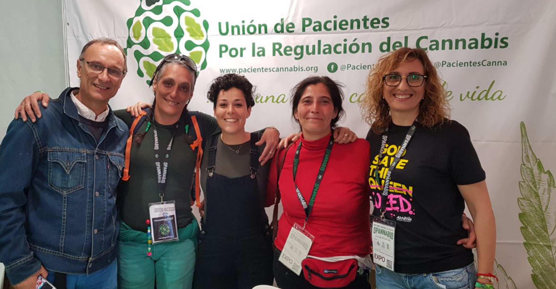 Carlos, Gisela, Sandra, Elena en Spannabis 2019 (marzo 2019)